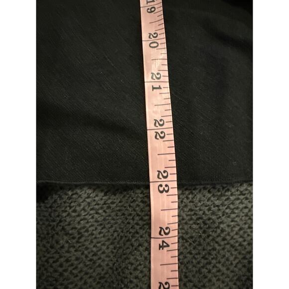 Nic + Zoe A-line Linen Blend Knee Length Skirt Black Onyx Size US 2 - Picture 8 of 8